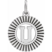 Sterling Silver Initial U Pendant