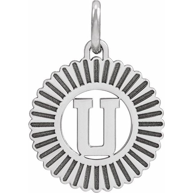 Sterling Silver Initial U Pendant