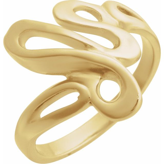 14K Yellow Freeform Ring