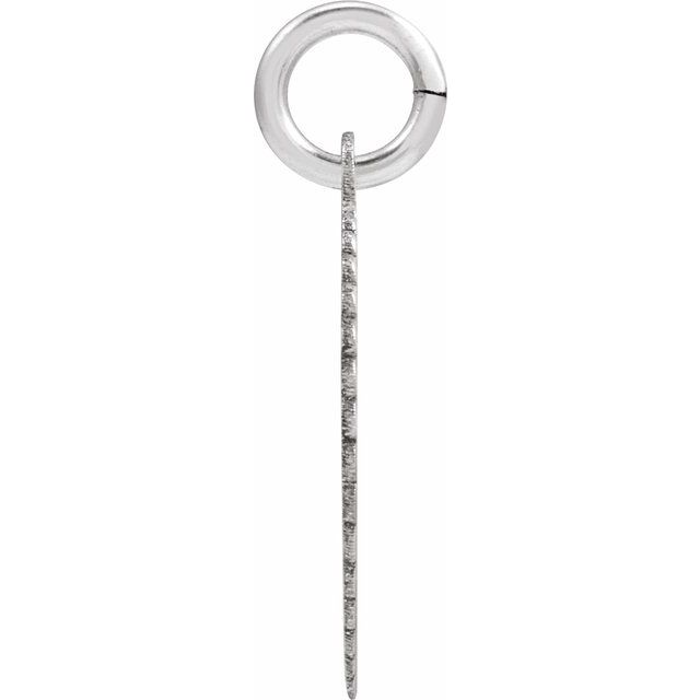 Sterling Silver Initial R Pendant