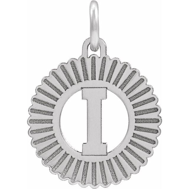 Sterling Silver Initial I Pendant