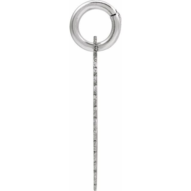 Sterling Silver Initial F Pendant