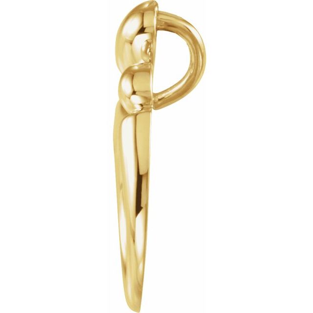 14K Yellow 20.25x13.5 mm Mother and Child® Slide Pendant