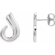 Sterling Silver Freeform Earrings