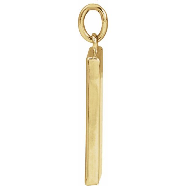 14K Yellow Swan Pendant