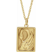 14K Yellow Swan 18' Necklace