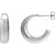Sterling Silver 19.2 mm Hoop Earrings