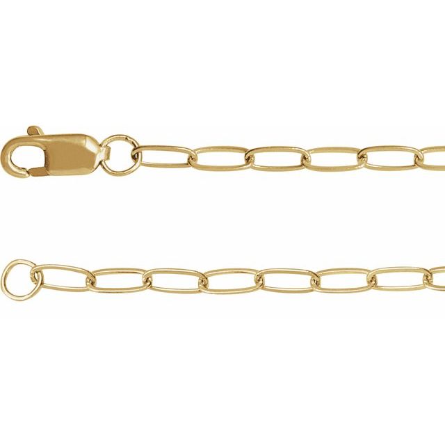 14K Yellow .03 CTW Natural Diamond Cross Charm 7' Bracelet