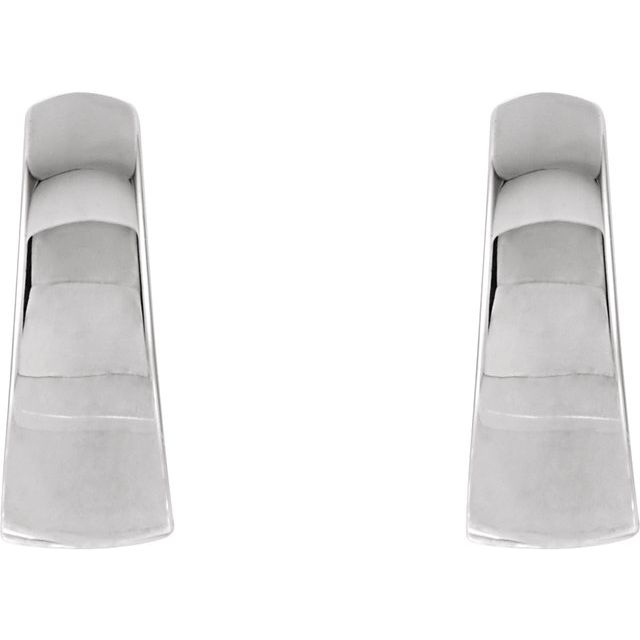 Sterling Silver Hinged 10.25 mm Hoop Earrings