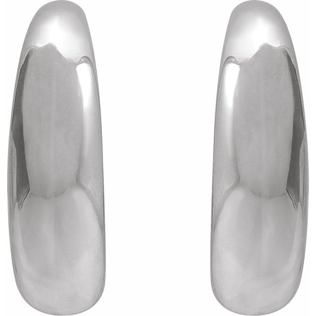 Sterling Silver 14.4 mm Hoop Earrings