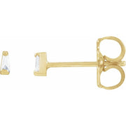 14K Yellow .02 CTW Natural Diamond Channel-Set Earrings