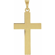 14k Yellow 22 X 14 Mm Cross Pendant
