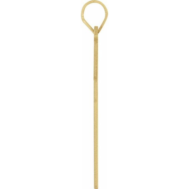 14k Yellow 22 X 14 Mm Cross Pendant
