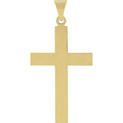 14K Yellow 28 x 18 mm Cross Pendant