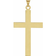 14k Yellow 39 X 25 Mm Cross Pendant
