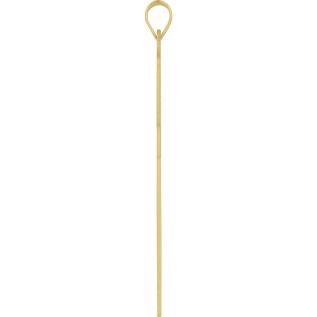 14k Yellow 39 X 25 Mm Cross Pendant