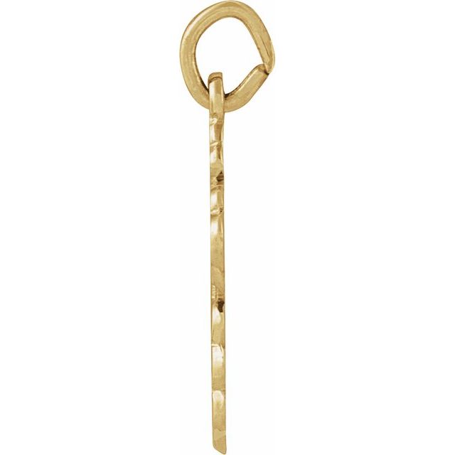 14k Yellow 12x8 Mm Orthodox Cross Pendant