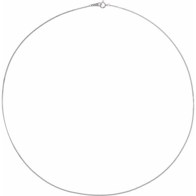 Platinum 1 Mm Curb 18' Chain