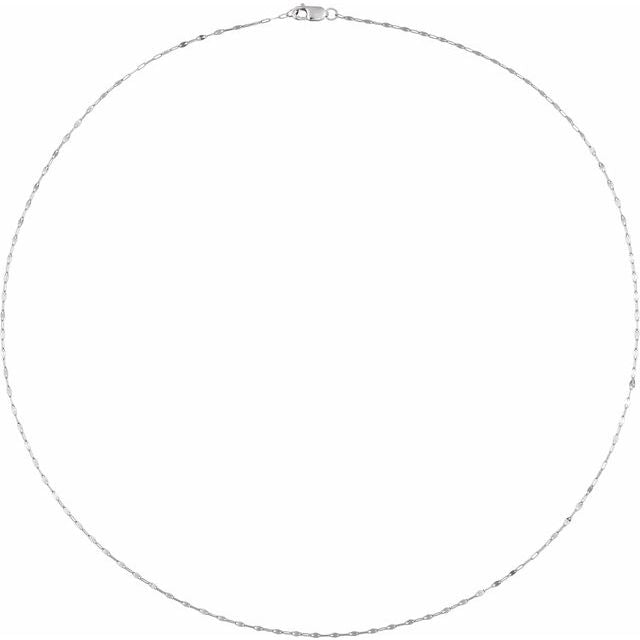 Sterling Silver 1.5 mm Keyhole 24' Chain