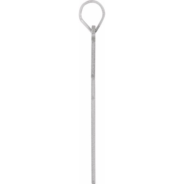 Sterling Silver 28 X 18 Mm Cross Pendant