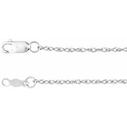 Sterling Silver 1.25 Mm Rope 20' Chain