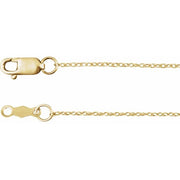 14K Yellow .75 mm Rope 20' Chain