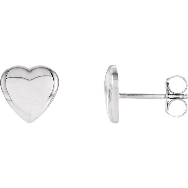 Sterling Silver Heart Earrings