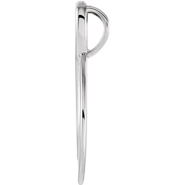 Sterling Silver 22x11 mm Infinity-Inspired Pendant