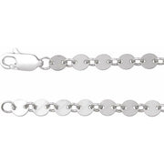Sterling Silver 4 mm Mirror 16' Chain