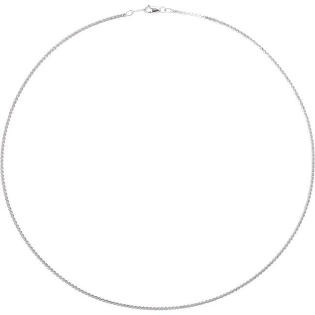 Sterling Silver 1.7 mm Serpentine 18' Chain
