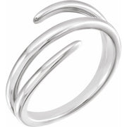14K White Freeform Ring