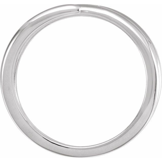 14K White Freeform Ring