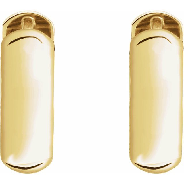 14K Yellow 19 mm Hinged Hoop Single Earring