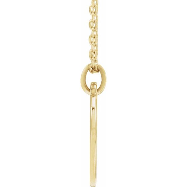 14k Yellow Engravable Floral Heart 16-18' Necklace