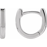 Sterling Silver 14.5 mm Hinged Hoop Earring