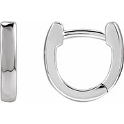 Sterling Silver 10 mm Hinged Hoop Earring