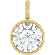 14k Yellow 1/10 Ct Lab-grown Diamond Dangle