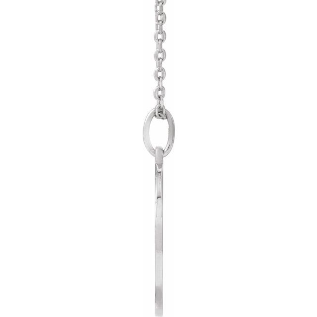 Sterling Silver Engravable Basketball 16-18' Necklace