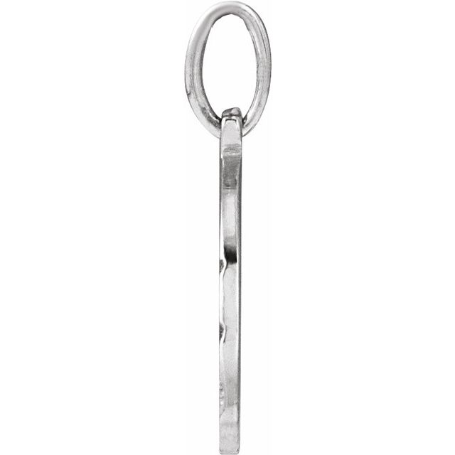 Sterling Silver Engravable Football Pendant