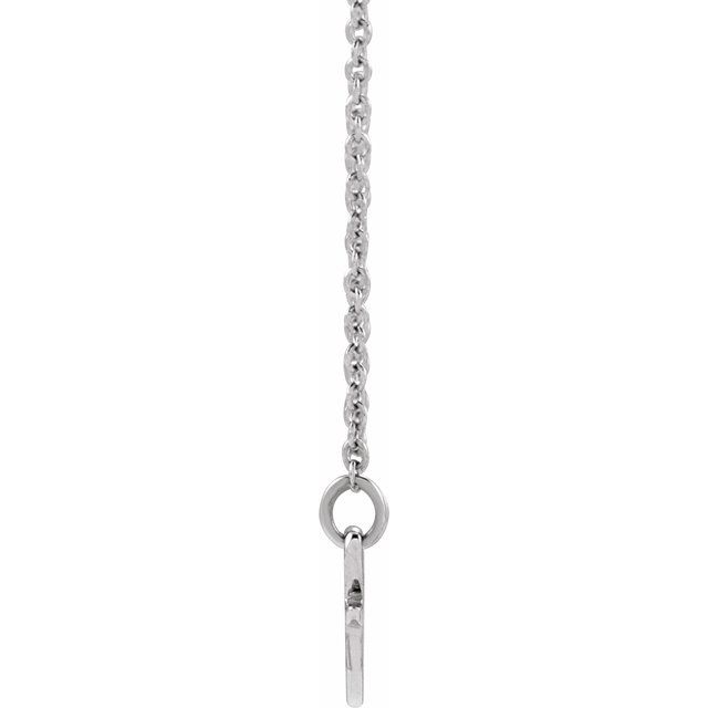 Sterling Silver Engravable Ribbon 16' Necklace