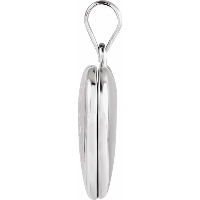 Sterling Silver Engravable Heart Locket