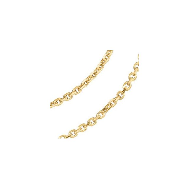 14K Yellow 1.75 mm Diamond-Cut Cable 16' Chain