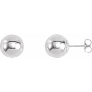 Sterling Silver 10 mm Ball Stud Earrings
