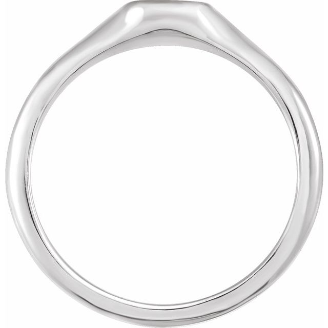 Sterling Silver 8x6 mm Oval Signet Ring