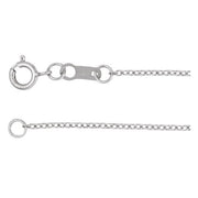 18K White 1 mm Adjustable Cable 16-18' Chain