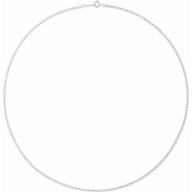 Sterling Silver 2 mm Rolo 16' Chain
