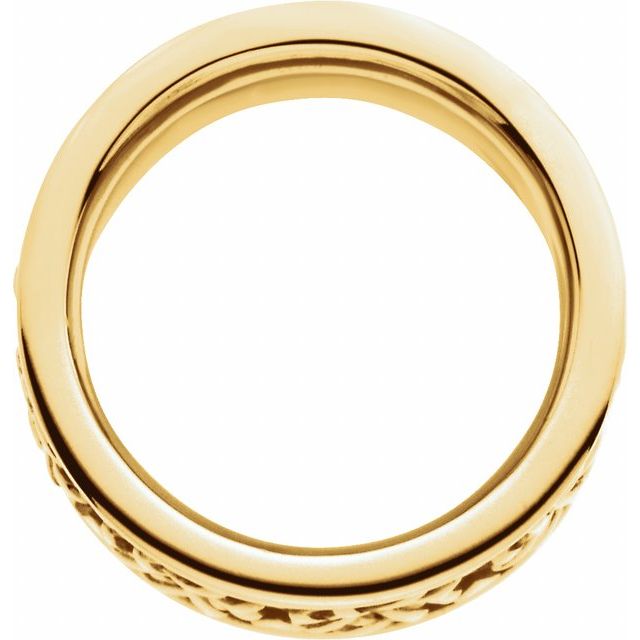 14K Yellow 8.5 mm Celtic-Inspired Band Size 7
