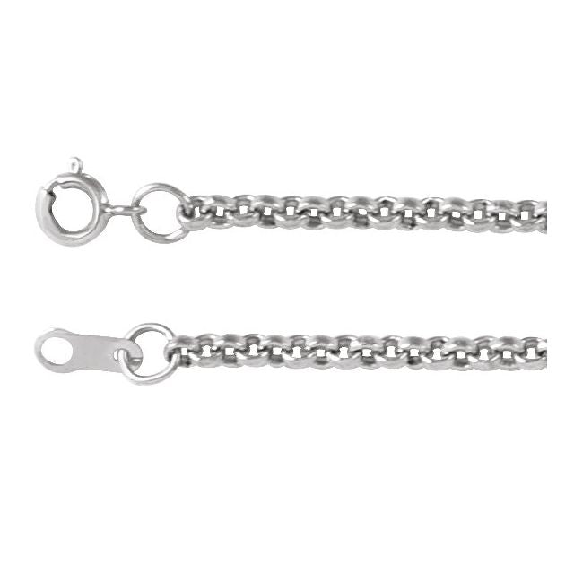Sterling Silver 2 mm Rolo 24' Chain
