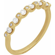 14K Yellow 1/3 CTW Natural Diamond Anniversary Band