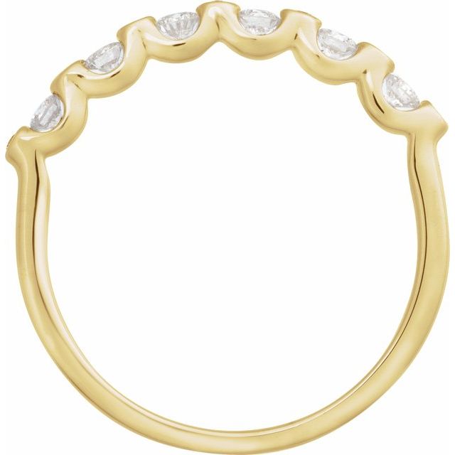14K Yellow 1/3 CTW Natural Diamond Anniversary Band
